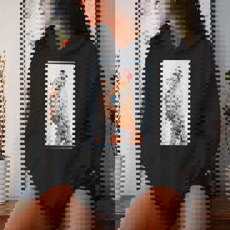 Hot Girl On 男性用 Ice Pop Pinup 2 レディースパーカー 彼女への贈り物