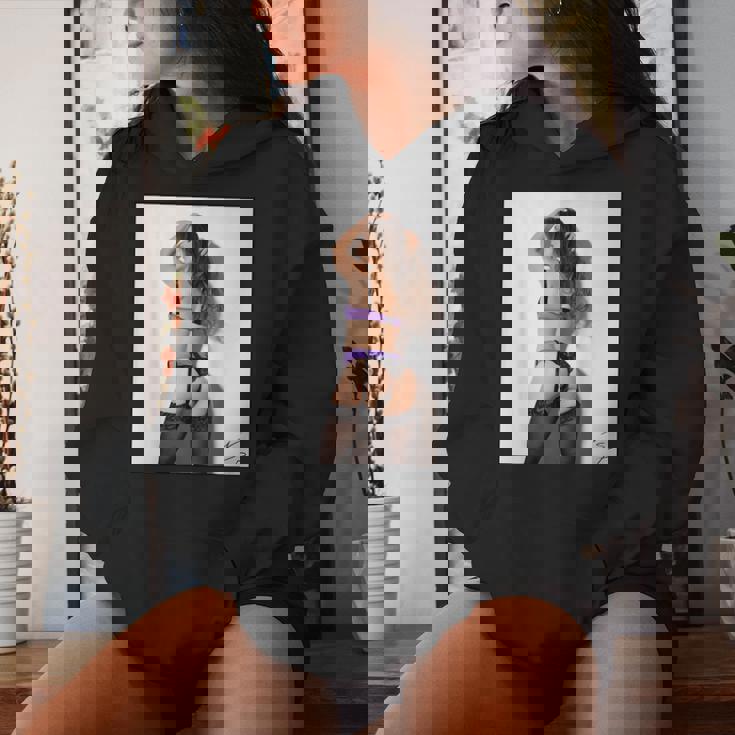 Hot Girl On 男性用 紫のセクシーなモデル レディースパーカー 彼女への贈り物