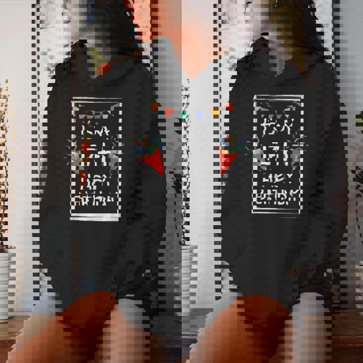 It's My 17Th Birthday Happy 17歳 誕生日 男の子 女の子 レディースパーカー 彼女への贈り物