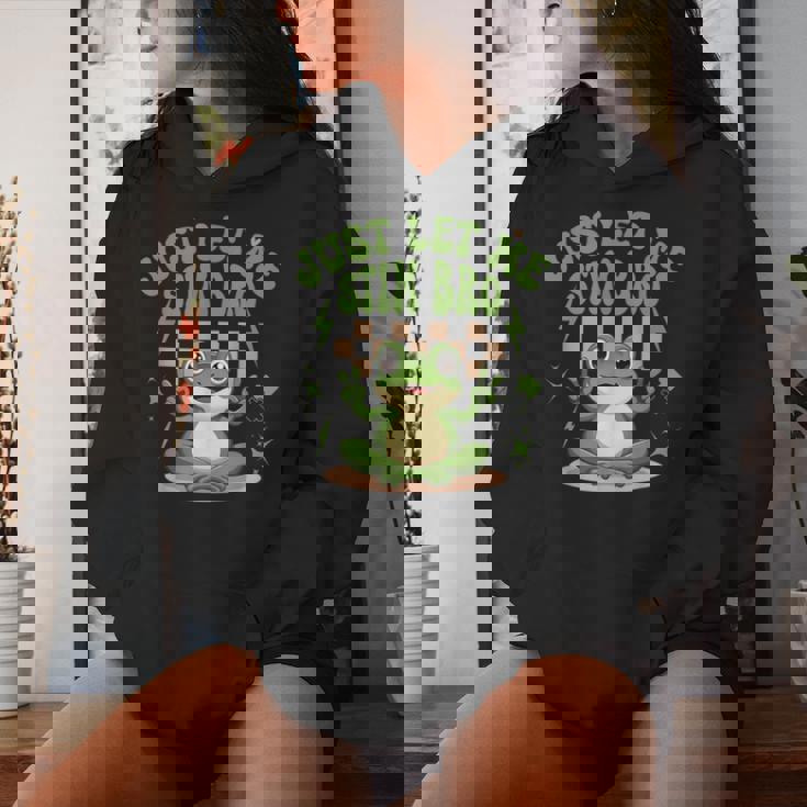 Just Let Metim Bro Groovy Let Metim Bro自閉症啓発 レディースパーカー 彼女への贈り物