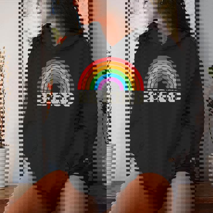 Lgbtq Be Kind Pocket Gay Pride Lgbt Ally Rainbowintage レディースパーカー 彼女への贈り物