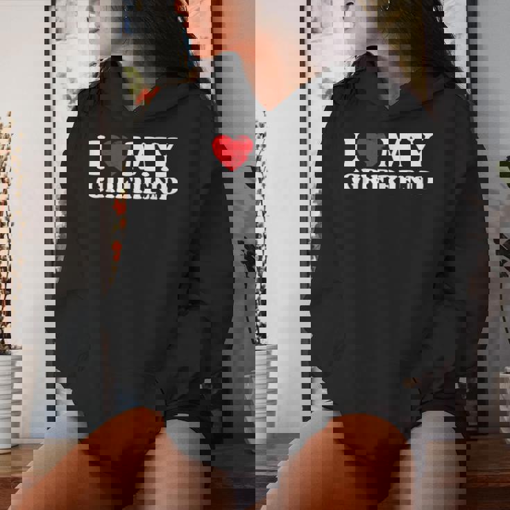 I Love My Girlfriend I Heart My Gf バレンタインデー レディースパーカー 彼女への贈り物