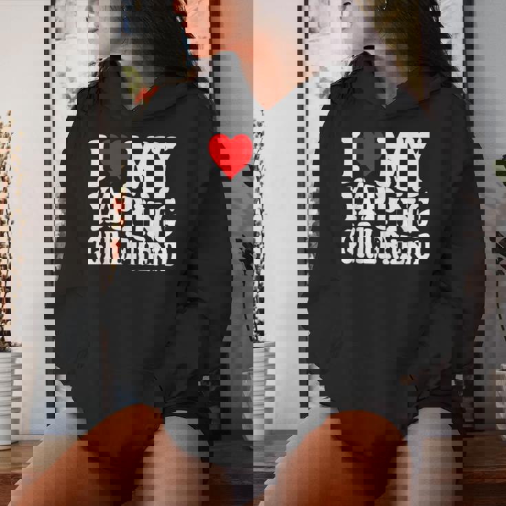 I Love My Yapping Girlfriend レディースパーカー 彼女への贈り物