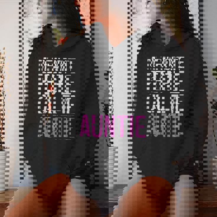 My Favorite People Call Me Auntie 母の日シャツ レディースパーカー 彼女への贈り物