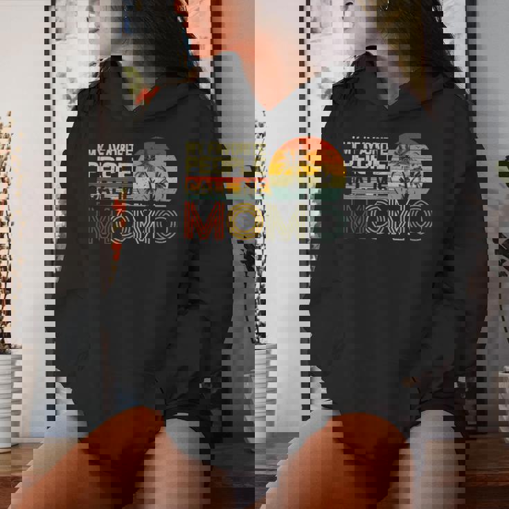 My Favorite People Call Me Momo ヴィンテージ レトロ 面白い モモモ レディースパーカー 彼女への贈り物