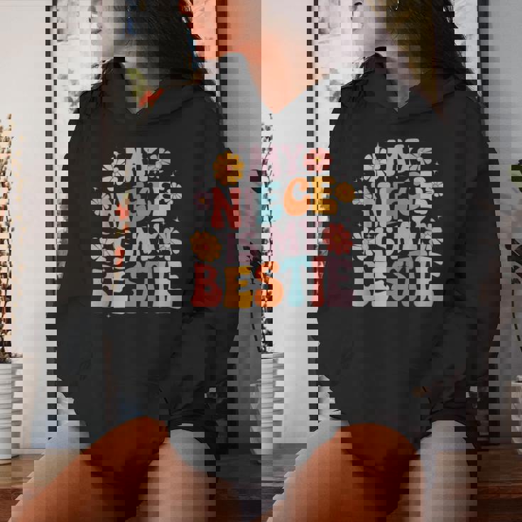 My Niece Is My Bestie Auntie Niece Matching Twinning Girls Women Hoodie Gifts for Her My Niece Is My Bestie Auntie Niece Matching Twinning Girls Women Hoodie Gifts for Her