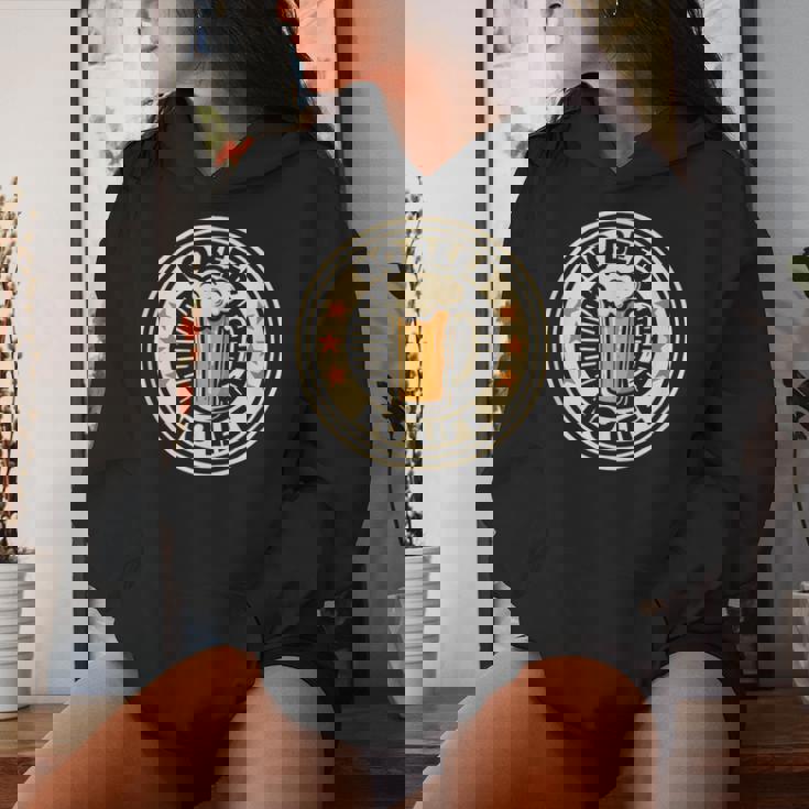 No Beer No Life ヴィンテージドリンク ビール愛好家 ビールファン向け レディースパーカー 彼女への贈り物