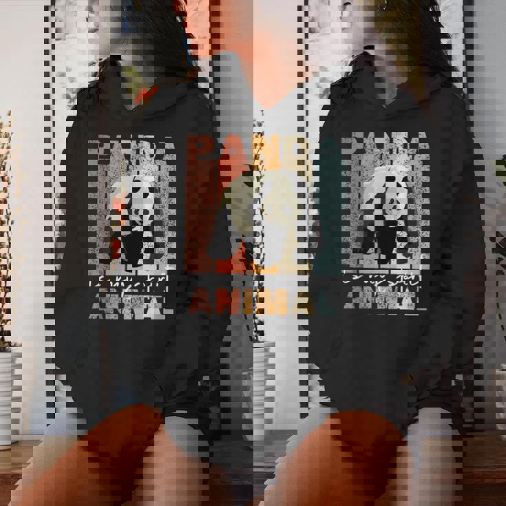 Panda Is Mypirit Animal かわいいパンダヴィンテージパンダ レディースパーカー 彼女への贈り物