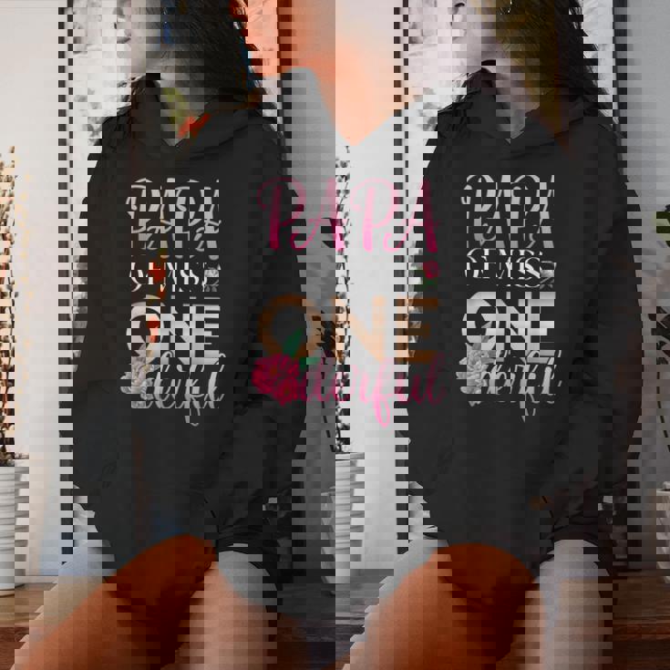 Papa Of Miss Onederful Girls 1歳の誕生日 マッチングファミリー レディースパーカー 彼女への贈り物