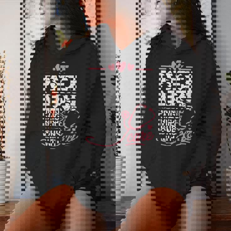 Psych Nurse Mental Health Psychiatric Nursing Appreciation レディースパーカー 彼女への贈り物