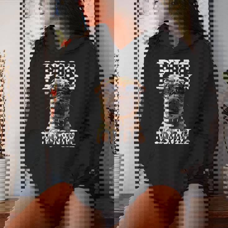 Pug Mommyパグ・マミー パグ・マム 犬のママ 母の日 パグ・ママ レディースパーカー 彼女への贈り物