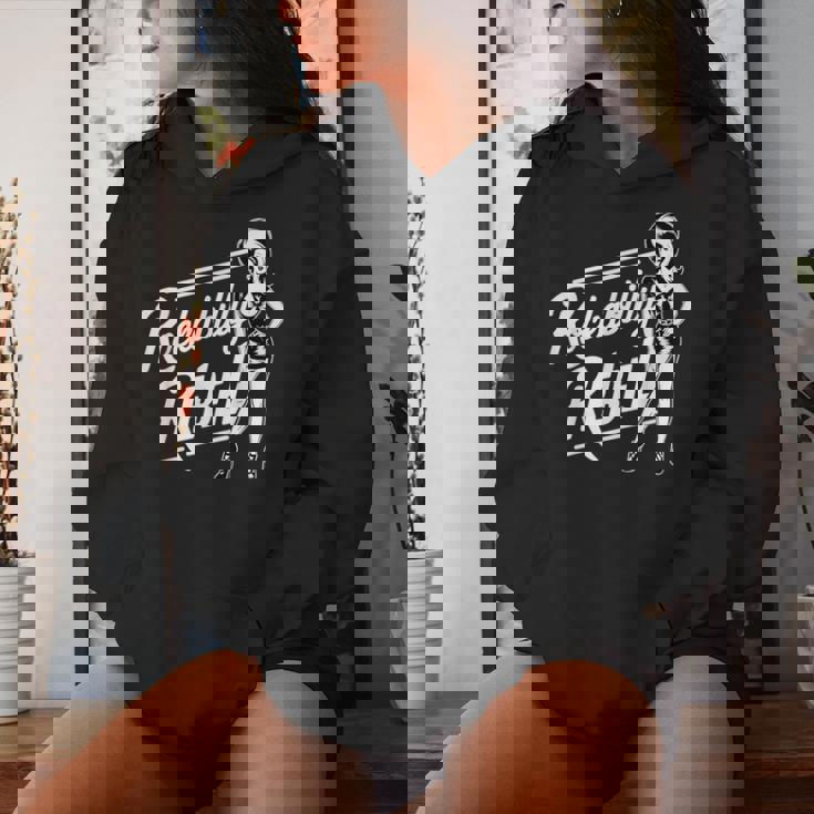 Rockabilly Rebel Pin-Up Girl In Dress Graphic レディースパーカー 彼女への贈り物