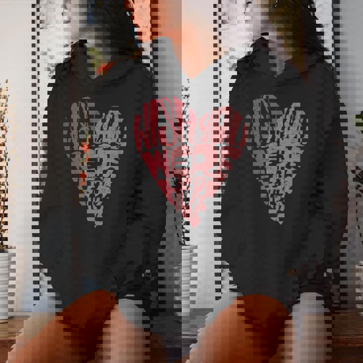 Seventies Heart Wish You Were Here Missing You レディースパーカー 彼女への贈り物