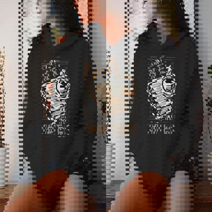 I Turn Coffee Into Chapters 本の虫 読書 レディースパーカー 彼女への贈り物