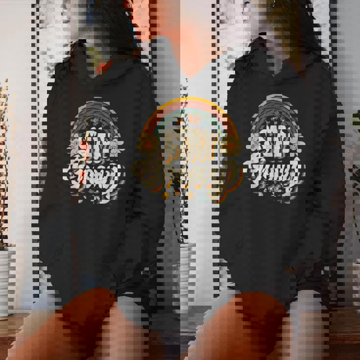 Vintagetay A Groovy 60S 70S Peace Positive Mind ヒッピー レディースパーカー 彼女への贈り物