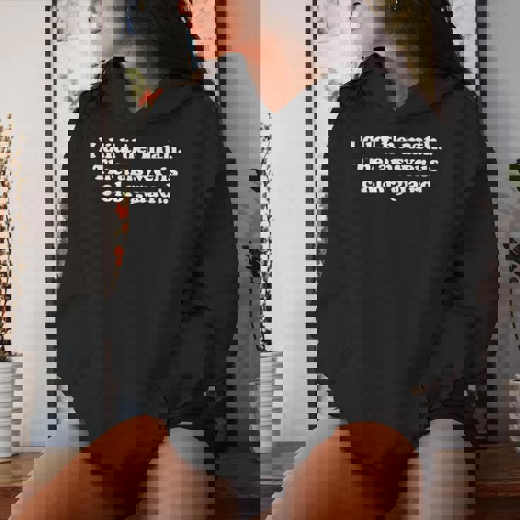 おもしろカラーガード 女の子 男の子 男性 女性 レディースパーカー 彼女への贈り物