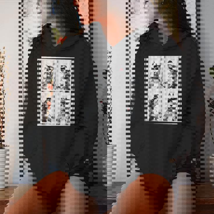 かわいい リスの顔 ペット フォトブース キッズ 若者 男の子 男性 女の子 レディースパーカー 彼女への贈り物