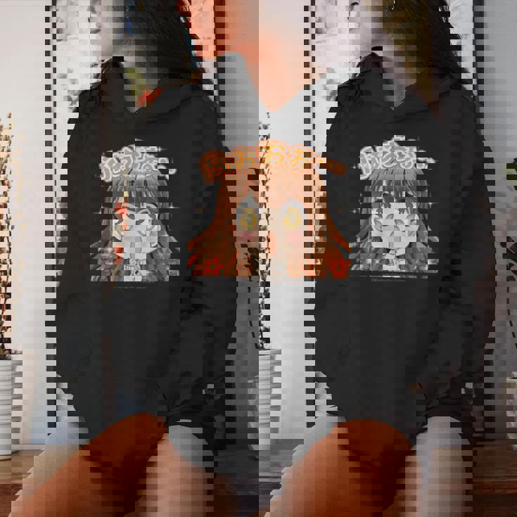 ひなビタスタンプ まり花03「ふおおお…」 レディースパーカー 彼女への贈り物