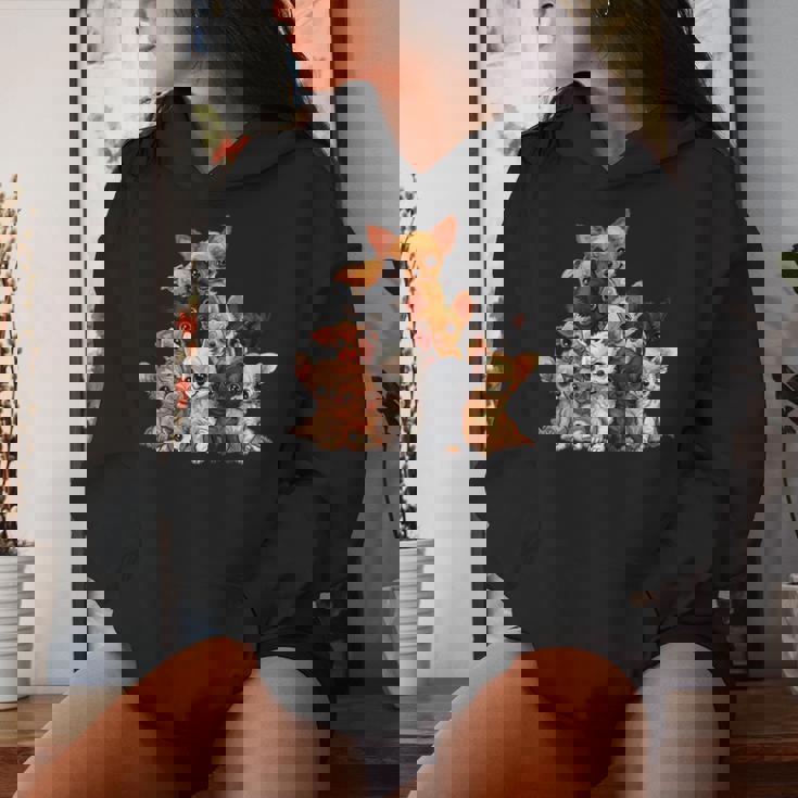 アニメ カワイイ チワワ 女の子 男の子 キッズ レディースパーカー 彼女への贈り物