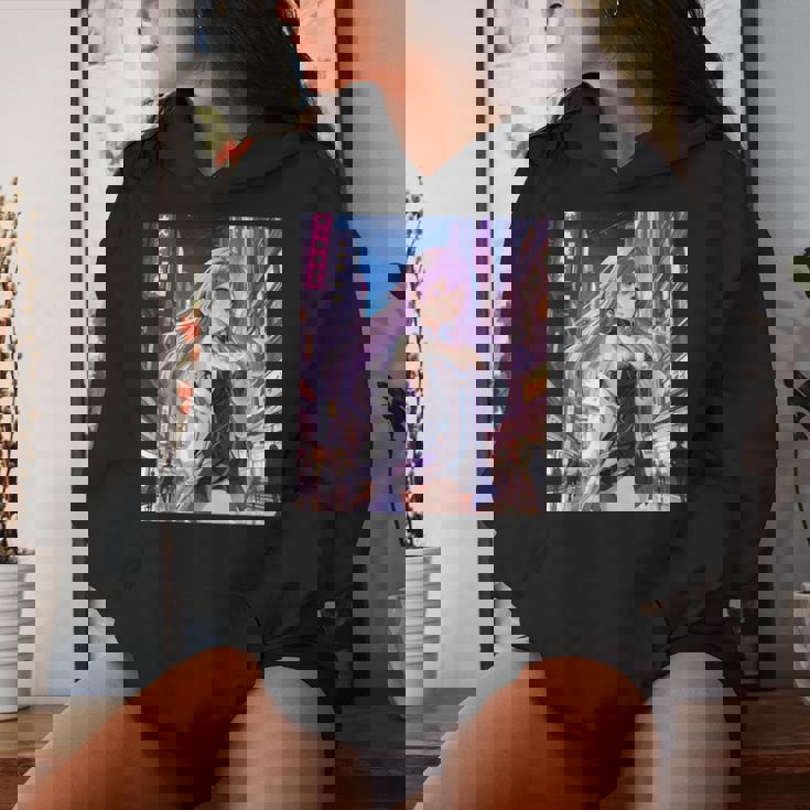 アニメの女の子、漫画、美学、かわいい、日本語、Waifu プリント レディースパーカー 彼女への贈り物