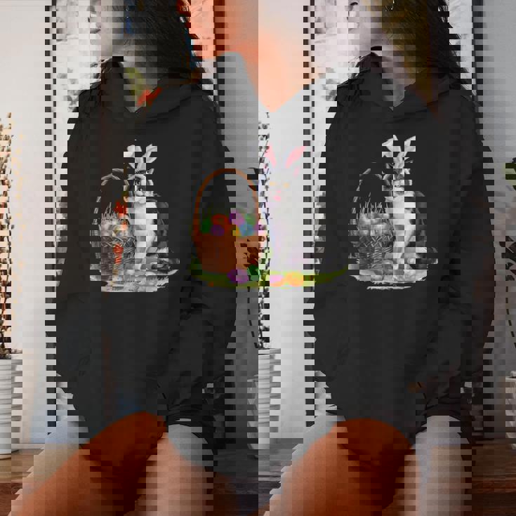 イースターデー 猫 バニー 耳 卵 イースター ウサギ 男性 女性 キッズ レディースパーカー 彼女への贈り物