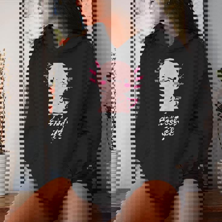 ウーパールーパーの女の子 レディースパーカー 彼女への贈り物