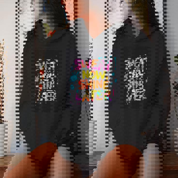 カラフルな汗が今輝き、男の子と女の子のためのステートメント。 レディースパーカー 彼女への贈り物