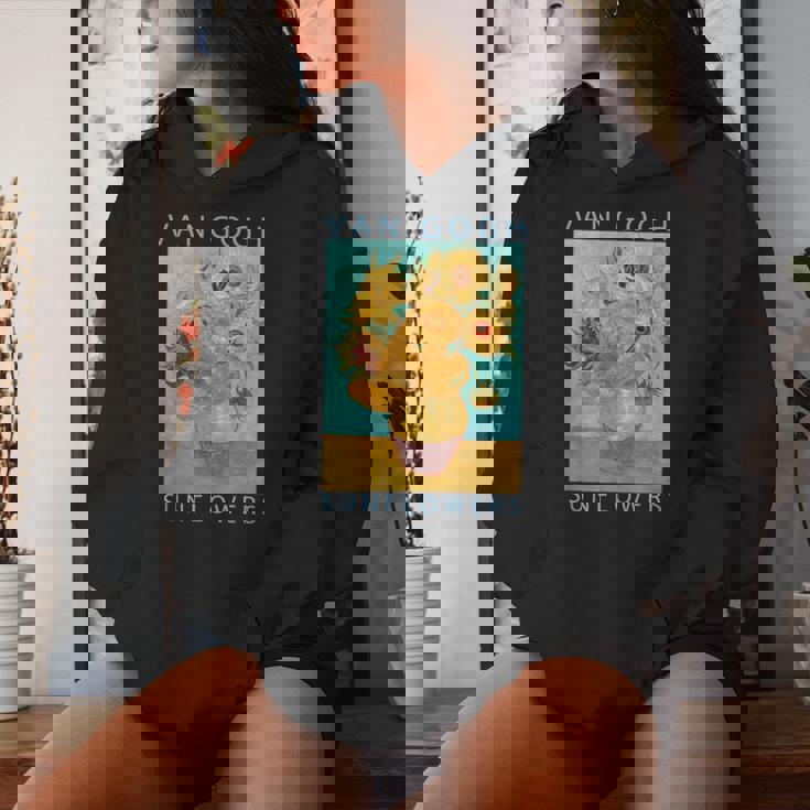 ゴッホ 面白いtシャツ ひまわり 名作 アート 花 印象派 絵画 メンズ レディース 服 美術 油彩画 レディースパーカー 彼女への贈り物