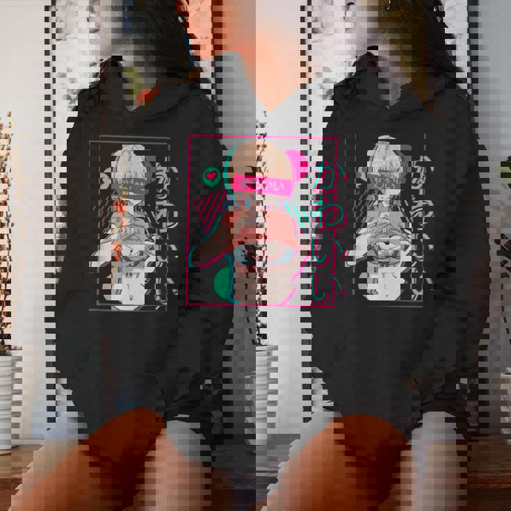 スケベなアニメの女の子 レディースパーカー 彼女への贈り物