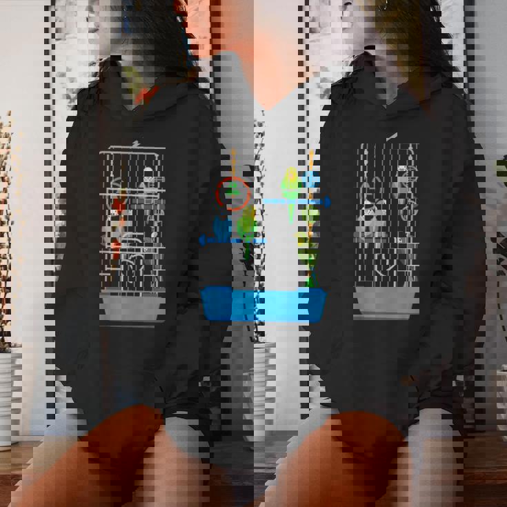 セキセイインコ かわいい 鳥 飼い主 ペット ギフト 女の子 レディースパーカー 彼女への贈り物