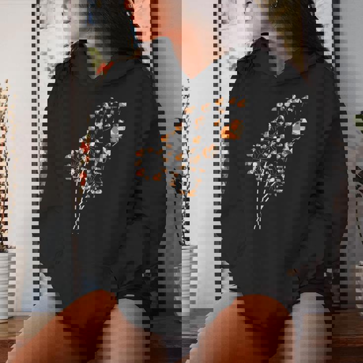 タンポポのモルモットの花、花のモルモットの木 レディースパーカー 彼女への贈り物