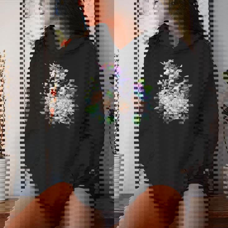 ユニコーン ライディング クチナシ 男の子 女の子 男性 女性 キッズ 大人 レディースパーカー 彼女への贈り物