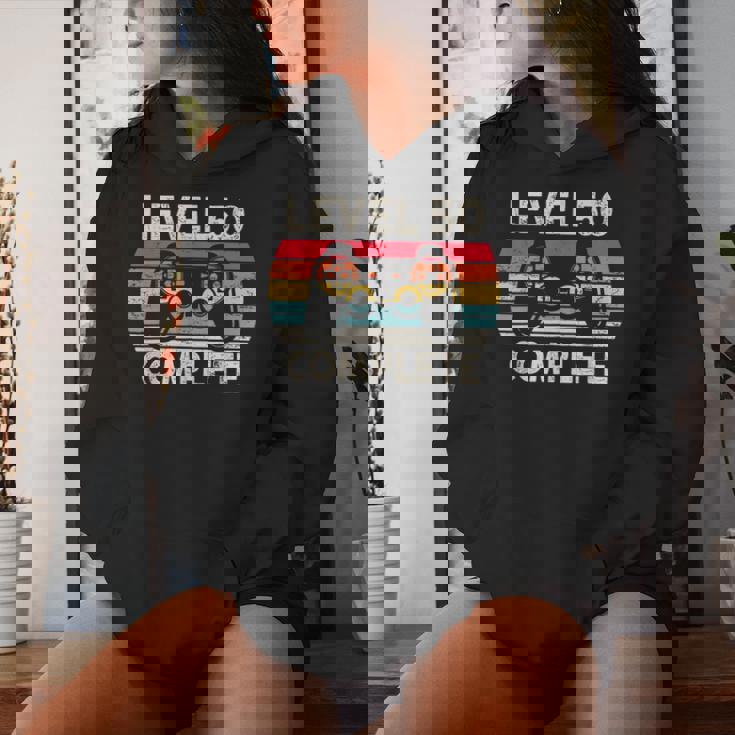 レトロ ゲーム レベル50 コンプリート 誕生日 ギフト 50歳の誕生日プレゼント女性男性ヴィンテージ レディースパーカー 彼女への贈り物