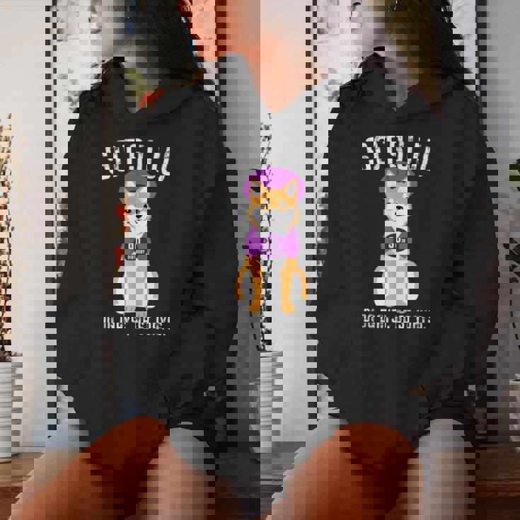 卒寿祝い 犬 柴犬 ちゃんちゃんこ 男性 女性 犬好き 90歳 Dog Days Best Days レディースパーカー 彼女への贈り物