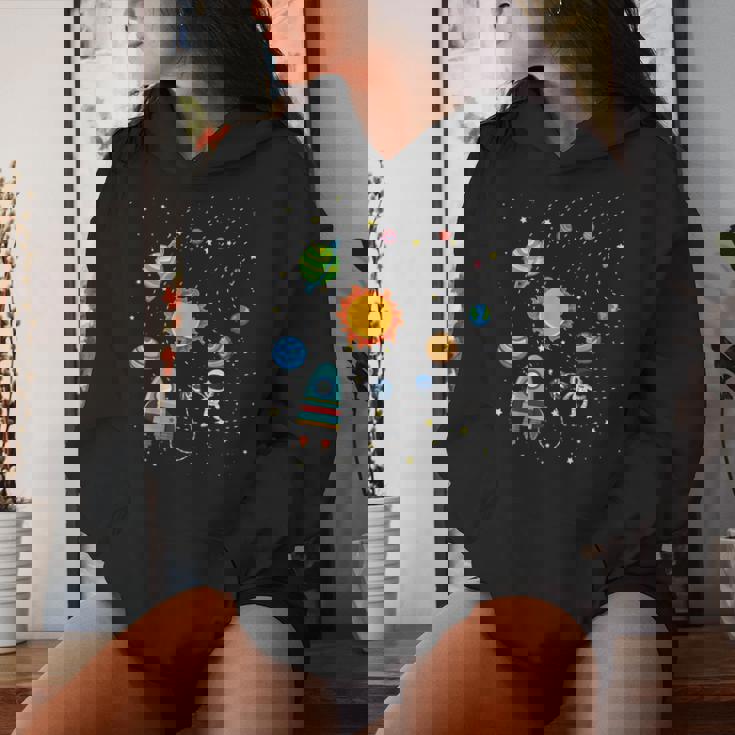 宇宙 惑星 太陽系 宇宙飛行士 オタク キッズ 男の子 女の子 レディースパーカー 彼女への贈り物