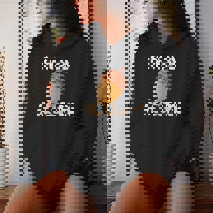 感謝祭 秋 どんぐり コスチューム Happy Falleason ギフト レディースパーカー 彼女への贈り物