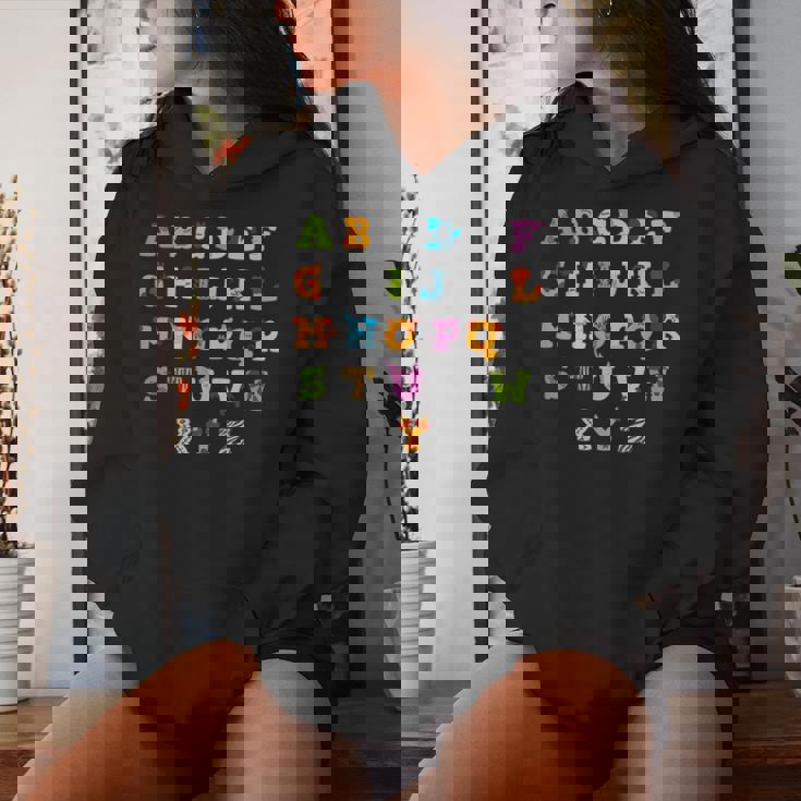 文字 アルファベット 学ぶ Abc 男の子 女の子 Abc 動物 アルファベット レディースパーカー 彼女への贈り物