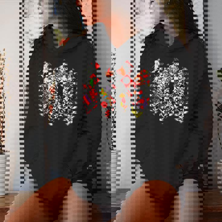 日本の伝統工芸品 花札 男性 女性 レディースパーカー 彼女への贈り物