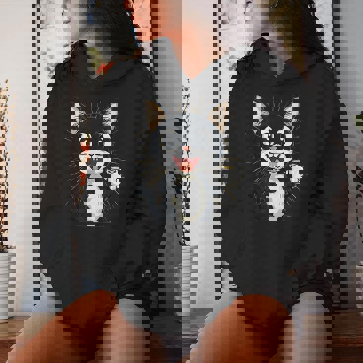 男の子と女の子のための素晴らしい猫のカップ衣装。 レディースパーカー 彼女への贈り物