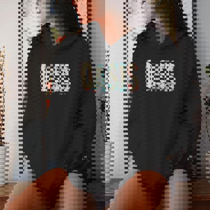 男性と女性のための素敵なオアシスステートメント。 長袖tシャツ レディースパーカー 彼女への贈り物