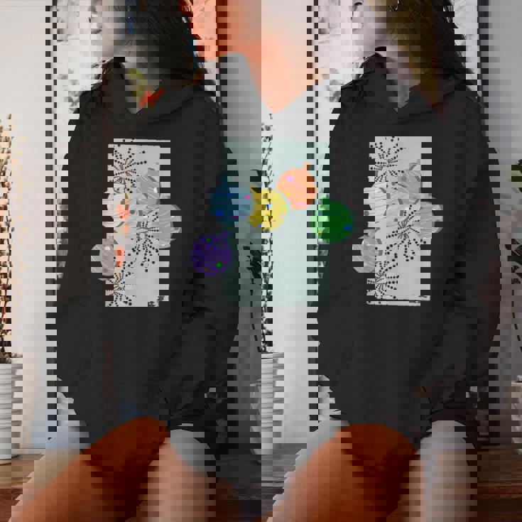 盛夏ー祭りの夜ー ヨーヨー 水風船 花火 祭り 夏 暑い 夜 レトロ 和柄 メンズ レディース キッズ レディースパーカー 彼女への贈り物