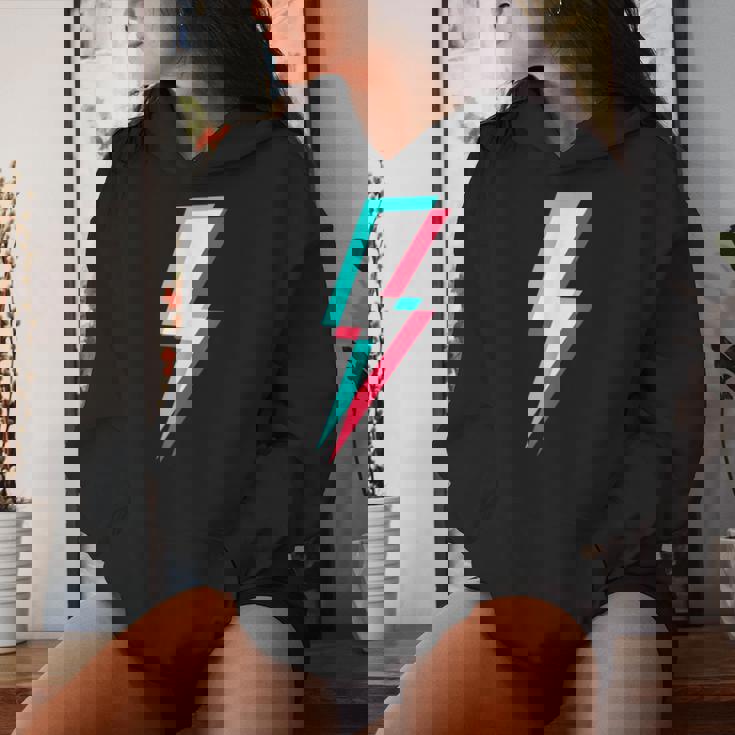 稲妻デザイン キッズ 男の子 女の子 女性 男性 グラフィック レディースパーカー 彼女への贈り物