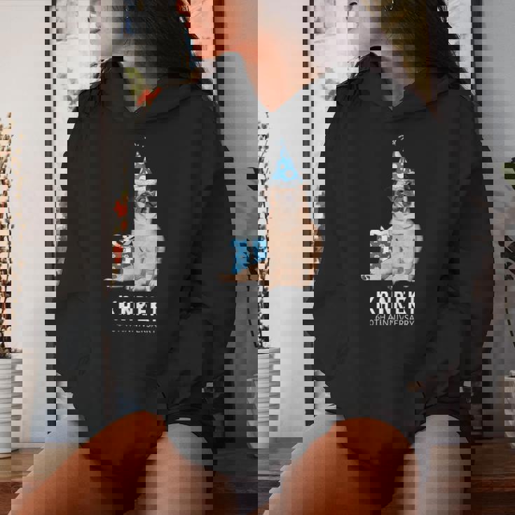 還暦祝い 犬好き 男性 女性 父 母 還暦 お祝い 60歳 かわいい 犬 パグ おしゃれ おもしろ 赤色 レディースパーカー 彼女への贈り物