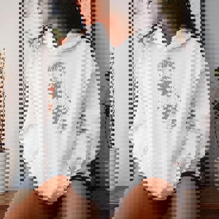 Anime Horror Girl Aestheticoft Grunge Waifu Japanese Otaku 長袖tシャツ レディースパーカー 彼女への贈り物