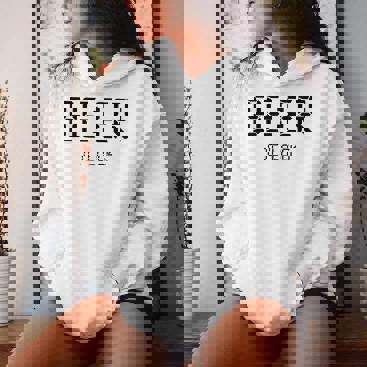 Beer O'clock ビールタイム 面白いギフト ビール愛好家 レディースパーカー 彼女への贈り物