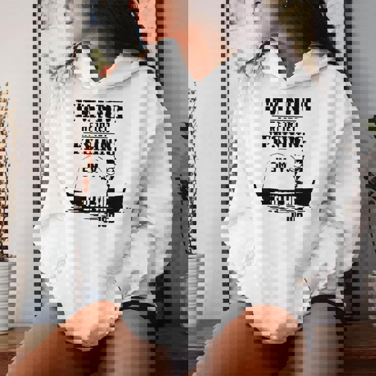 Cute I'm Not Retired Fishing Is My Full-Time Job ギフト レディースパーカー 彼女への贈り物