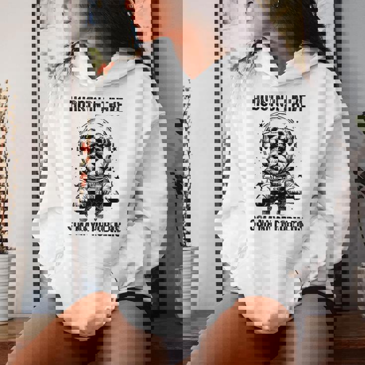 Dog Dad Mompace ヒューストン問題ミニチュアシュナウザー レディースパーカー 彼女への贈り物