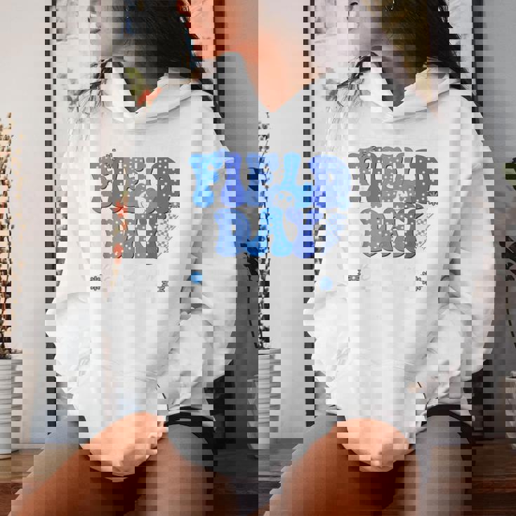 Field Day Trip Blue Team Color Game Competition Boys Girls Women Hoodie Gifts for Her