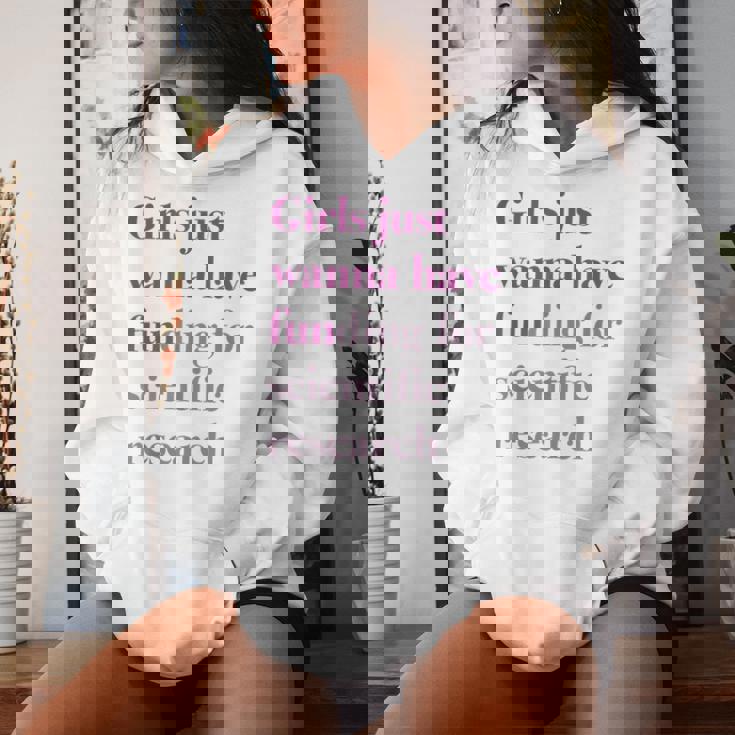 Girls Just Wanna Have Funding X Forcience Research レディースパーカー 彼女への贈り物