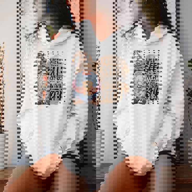 Gnome Coffee Lover I Pretend Coffee Help But I'mtill A レディースパーカー 彼女への贈り物